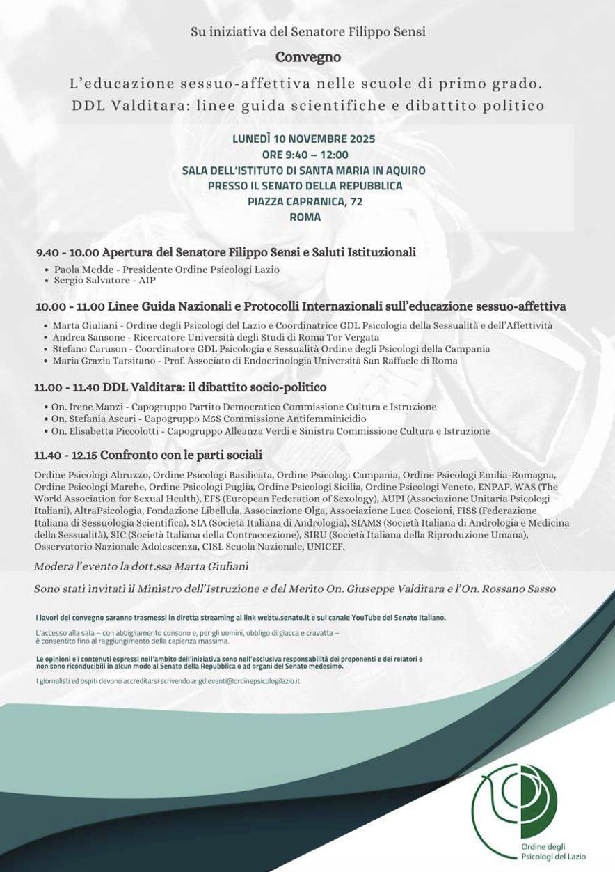 L'educazione sessuo-affettiva nelle scuole di primo grado